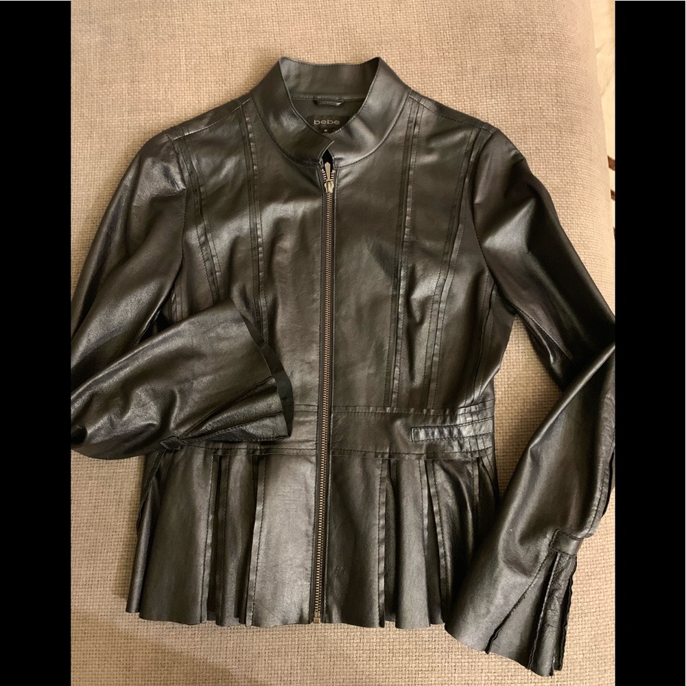 bebe  leather jacket